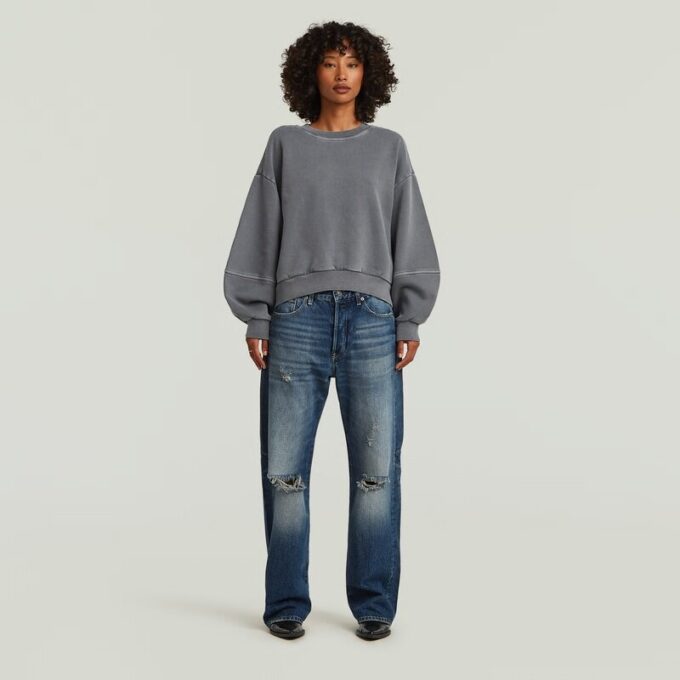 Overdyed Big Sleeve Oversized Sweater