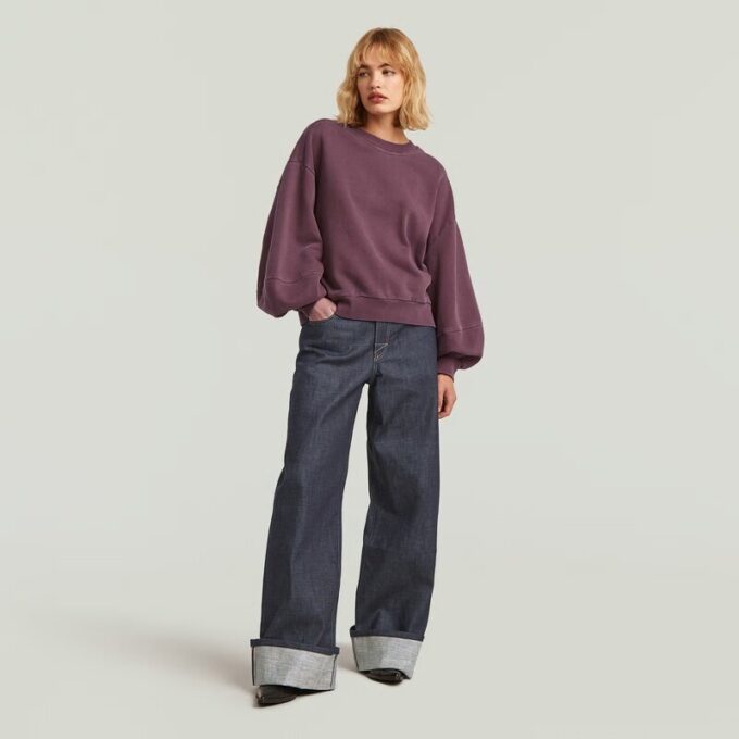 Overdyed Big Sleeve Oversized Sweater