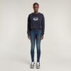 Overdyed Cropped Logo Loose Sweater