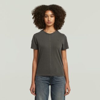 Overdyed Front Seam T-Shirt