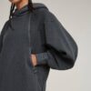 Overdyed Hooded Sweater Dress