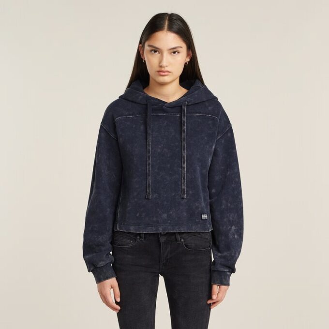 Overdyed Loose Hooded Sweater