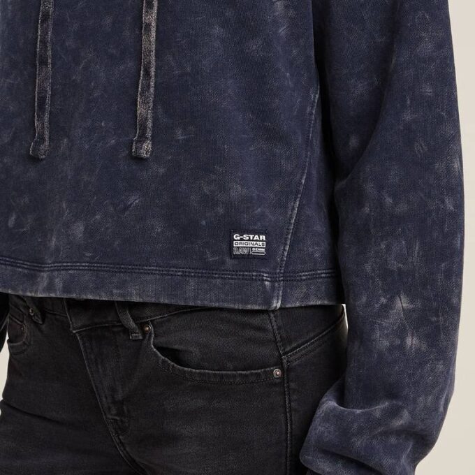 Overdyed Loose Hooded Sweater