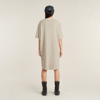Overdyed Saddle Sleeve Loose T-Shirt Dress