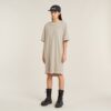 Overdyed Saddle Sleeve Loose T-Shirt Dress