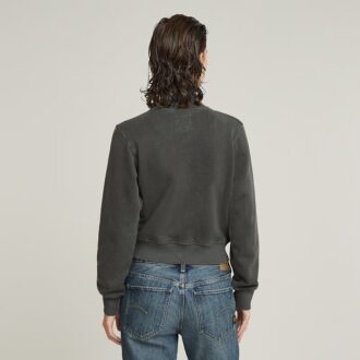 Overdyed Slim Track Sweater Jacket