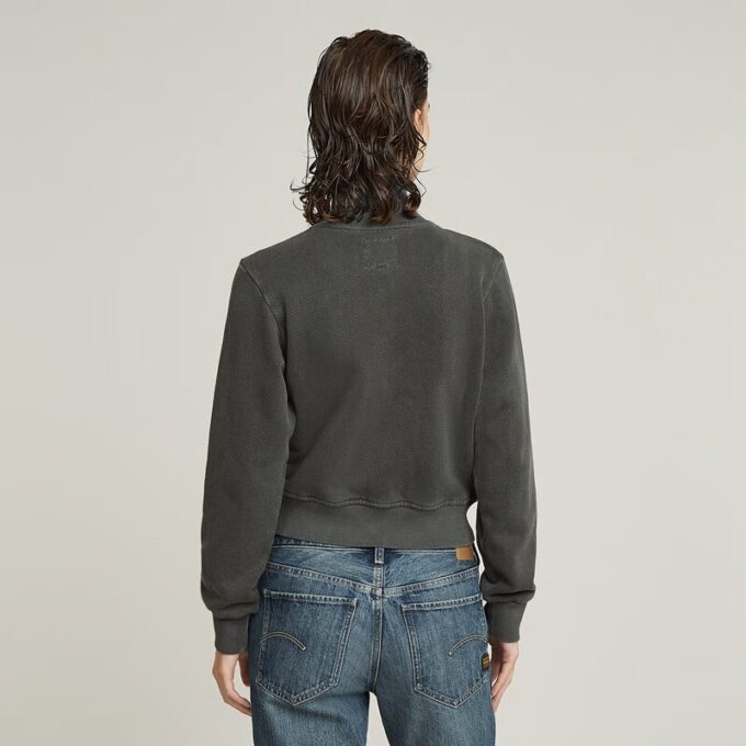 Overdyed Slim Track Sweater Jacket