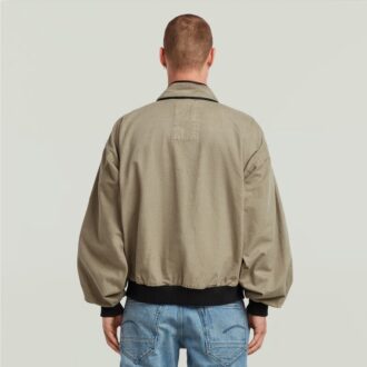 Oversized Denim Bomber