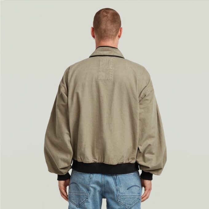 Oversized Denim Bomber