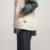 Oversized Denim Vest Evergreen