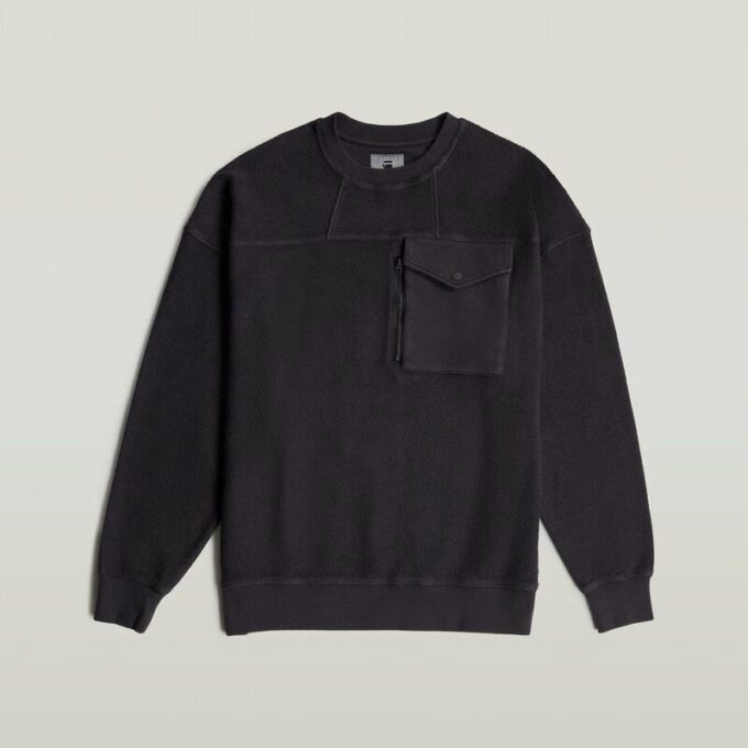 Oversized Pocket Mix Sweater Oversized Pocket Mix Sweater