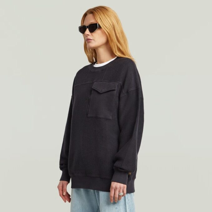 Oversized Pocket Mix Sweater Oversized Pocket Mix Sweater