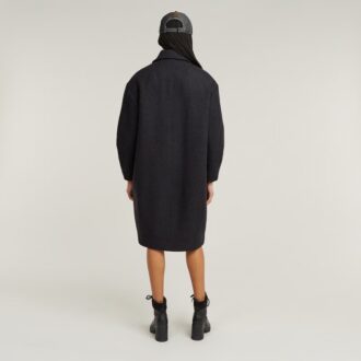 Oversized Zip Cocoon Coat