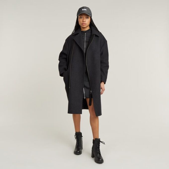 Oversized Zip Cocoon Coat Oversized Zip Cocoon Coat