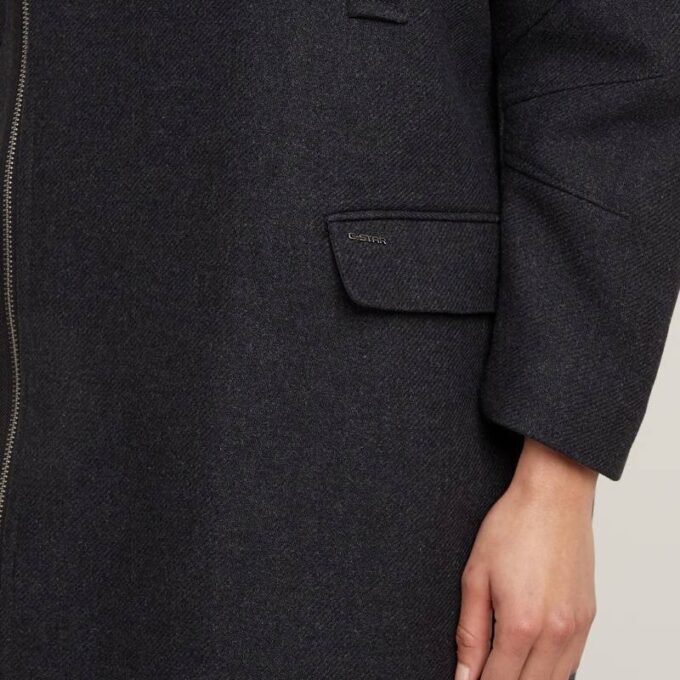 Oversized Zip Cocoon Coat Oversized Zip Cocoon Coat