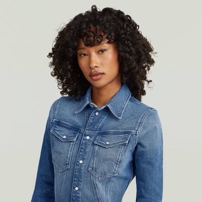 Pitched Hem Shirt Dress Pitched Hem Shirt Dress