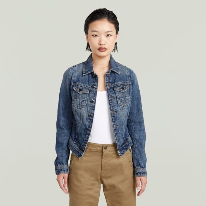 Pitched Hem Slim Jacket Pitched Hem Slim Jacket