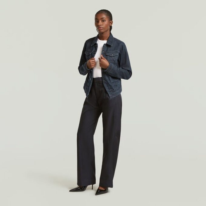 Pitched Hem Slim Jacket