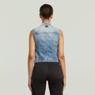 Pitched Hem Slim Vest