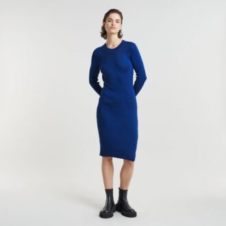 Plated Slim Knitted Dress