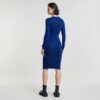 Plated Slim Knitted Dress