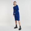 Plated Slim Knitted Dress