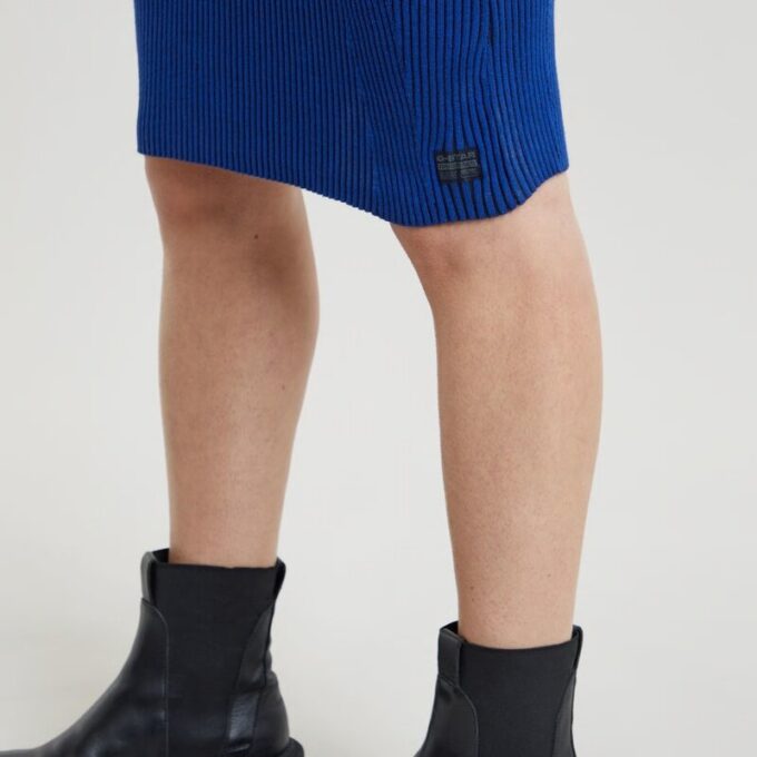 Plated Slim Knitted Dress