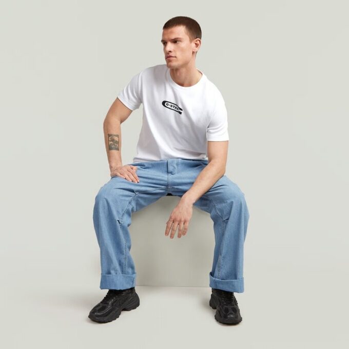 Pleated 3D Denim Jeans Pleated 3D Denim Jeans