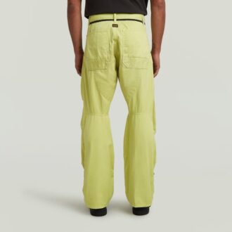 Pleated 3D Denim Pant