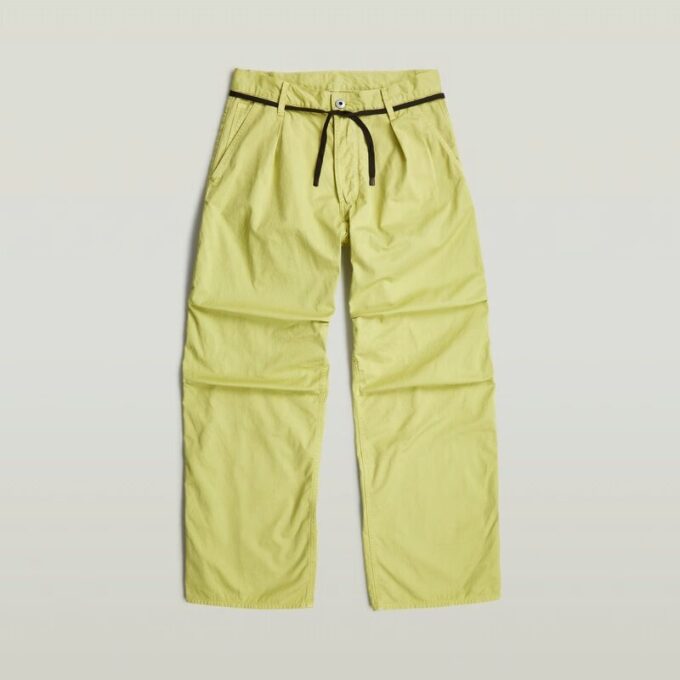 Pleated 3D Denim Pant