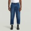 Pleated Chino Denim Relaxed Tapered