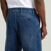 Pleated Chino Denim Relaxed Tapered