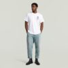 Pleated Chino Denim Relaxed Tapered