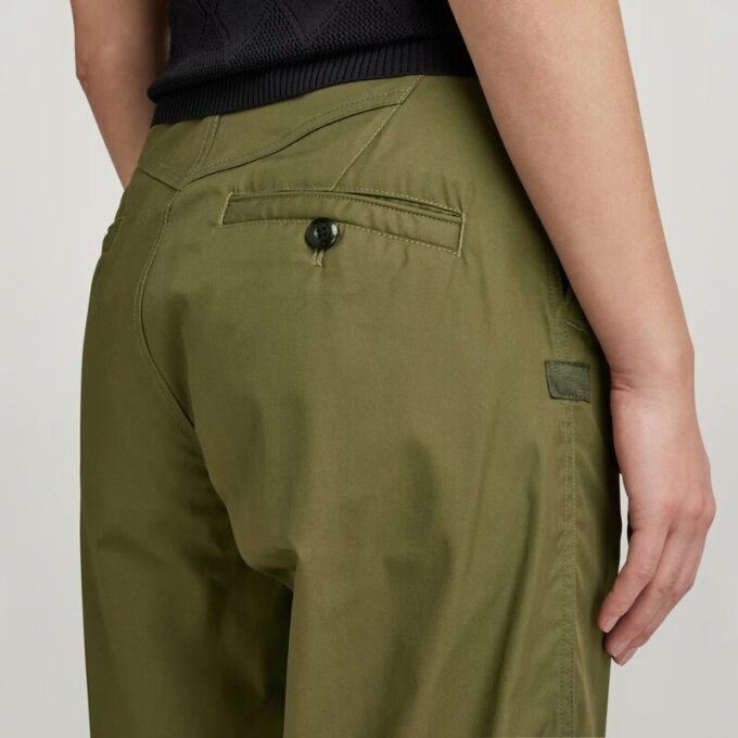 Pleated High Waist Chino