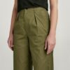 Pleated High Waist Chino