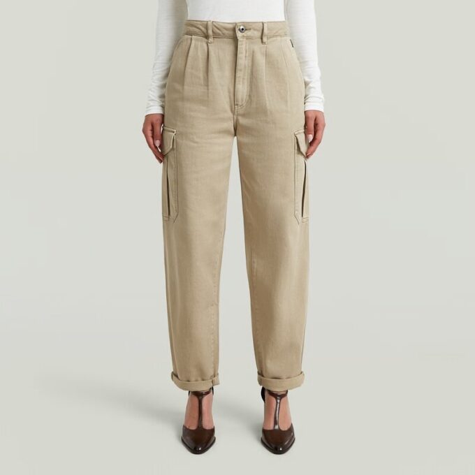 Pleated Tapered Cargo Chino Pleated Tapered Cargo Chino