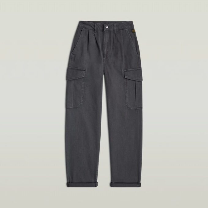 Pleated Tapered Cargo Chino