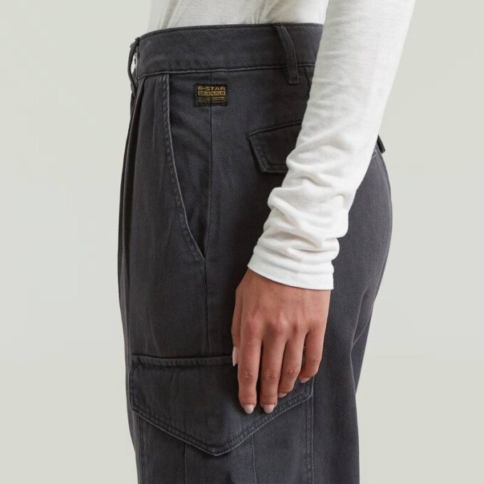 Pleated Tapered Cargo Chino