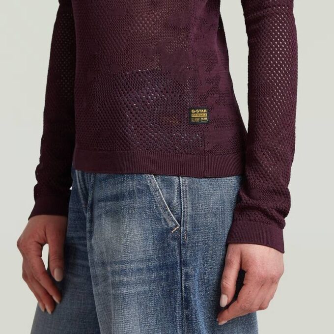 Pointelle Slim Polo Knit Pointelle Slim Polo Knit