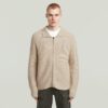 Polo Collar Full Zip Knit