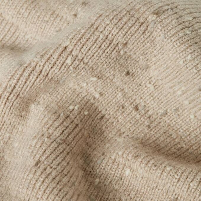 Polo Collar Full Zip Knit