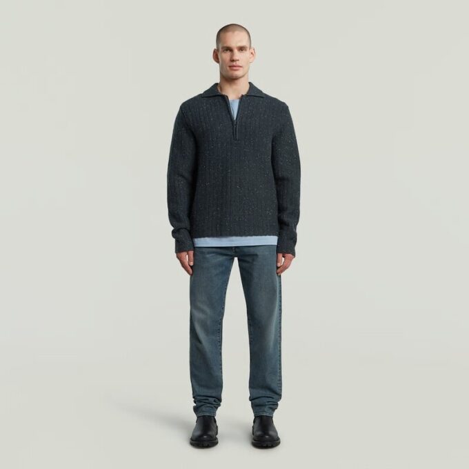 Polo Collar Half Zip Knit Polo Collar Half Zip Knit