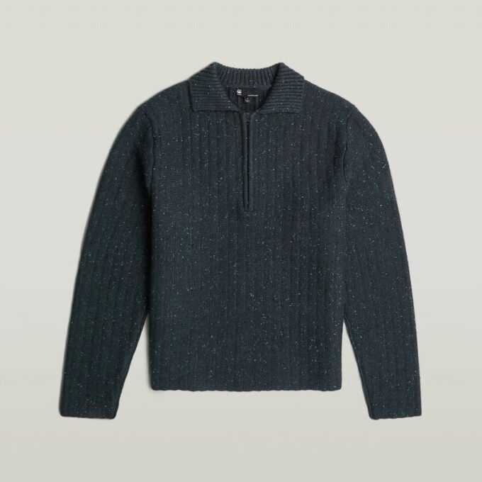 Polo Collar Half Zip Knit Polo Collar Half Zip Knit
