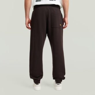 Print Loose Tapered Sweater Pant