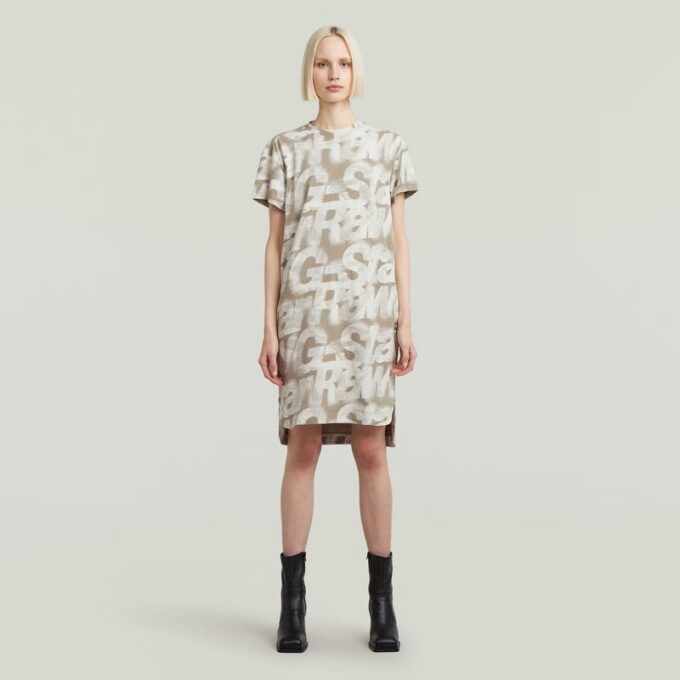 Printed Loose T-Shirt Dress Printed Loose T-Shirt Dress