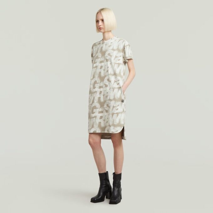 Printed Loose T-Shirt Dress Printed Loose T-Shirt Dress