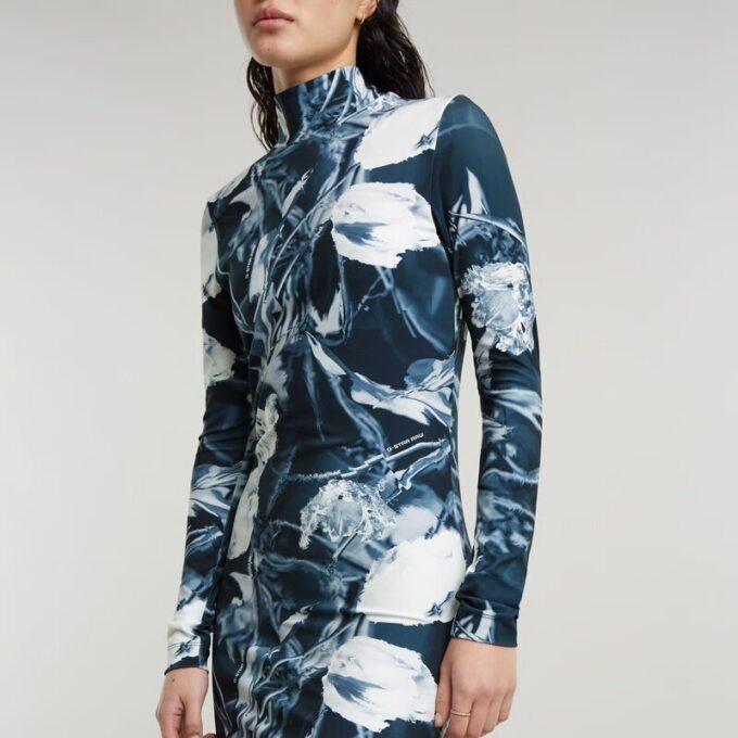 Printed Slim Dress Printed Slim Dress