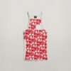 Printed Tank Top Cropped Ultra Slim