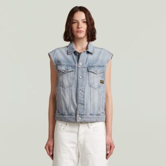 Relaxed Denim Vest