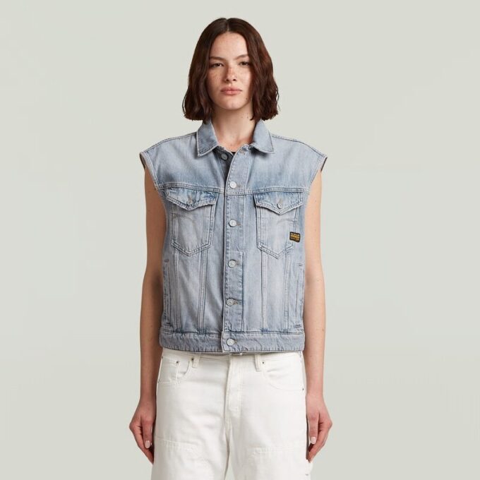 Relaxed Denim Vest
